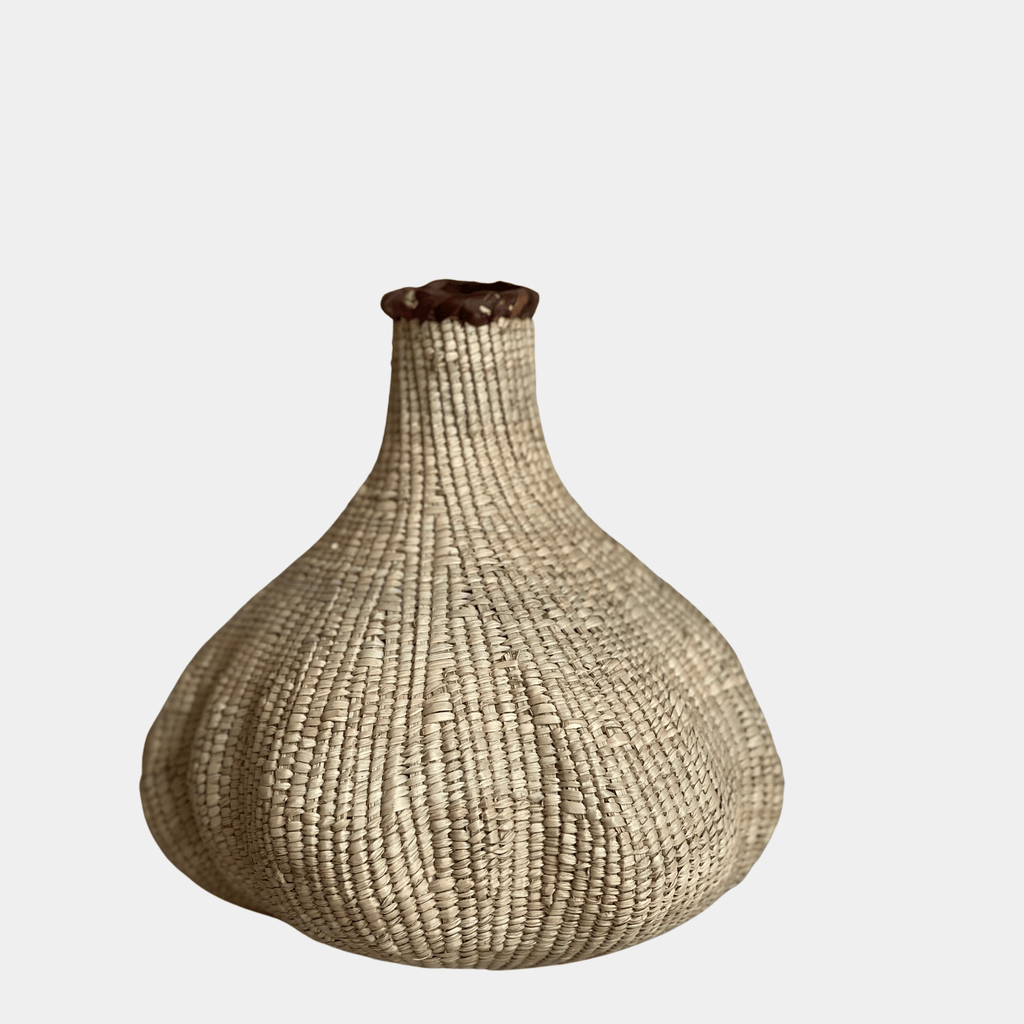 African Woven Basket with Lid – Kier Design Interiors