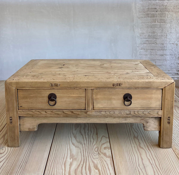 Antique Coffee Table with Drawers