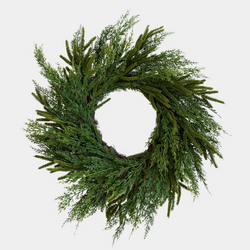 Cypress Christmas Wreath