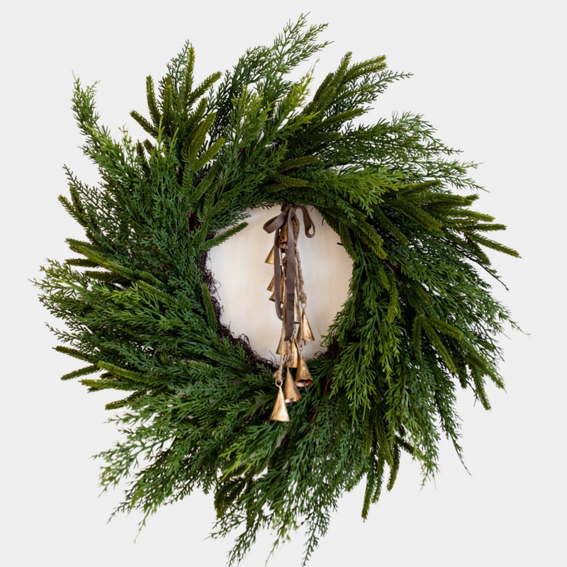 Cypress Christmas Wreath