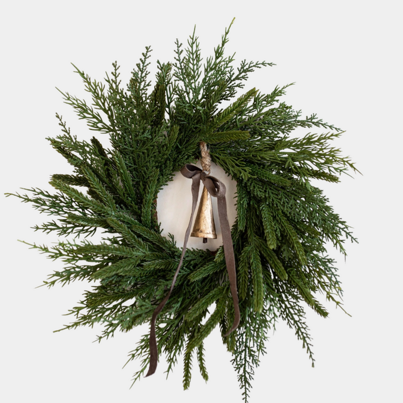 Cypress Christmas Wreath