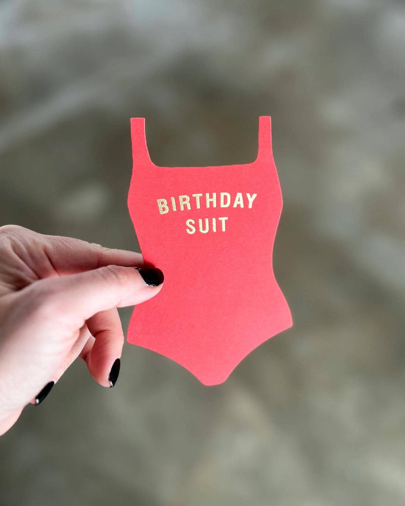 Birthday Suit Flat Greeting Card