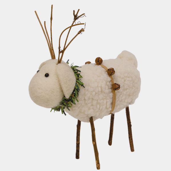 Felt White Sheep