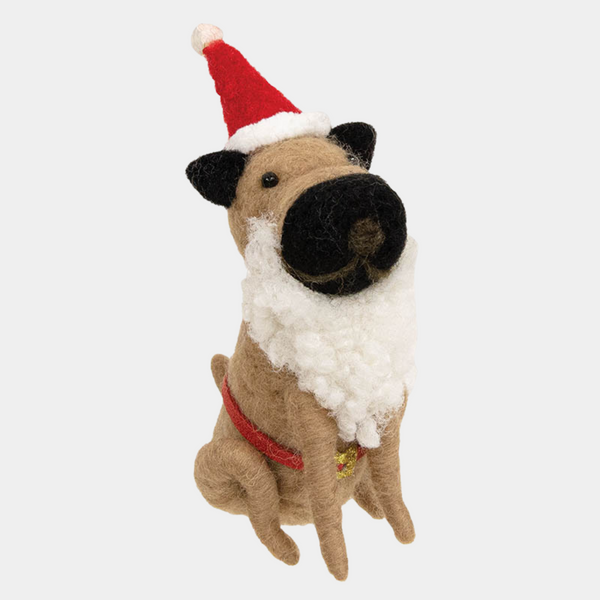 Felt Santa Dog