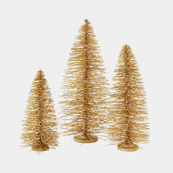 Large Gold Glitter Christmas Tree