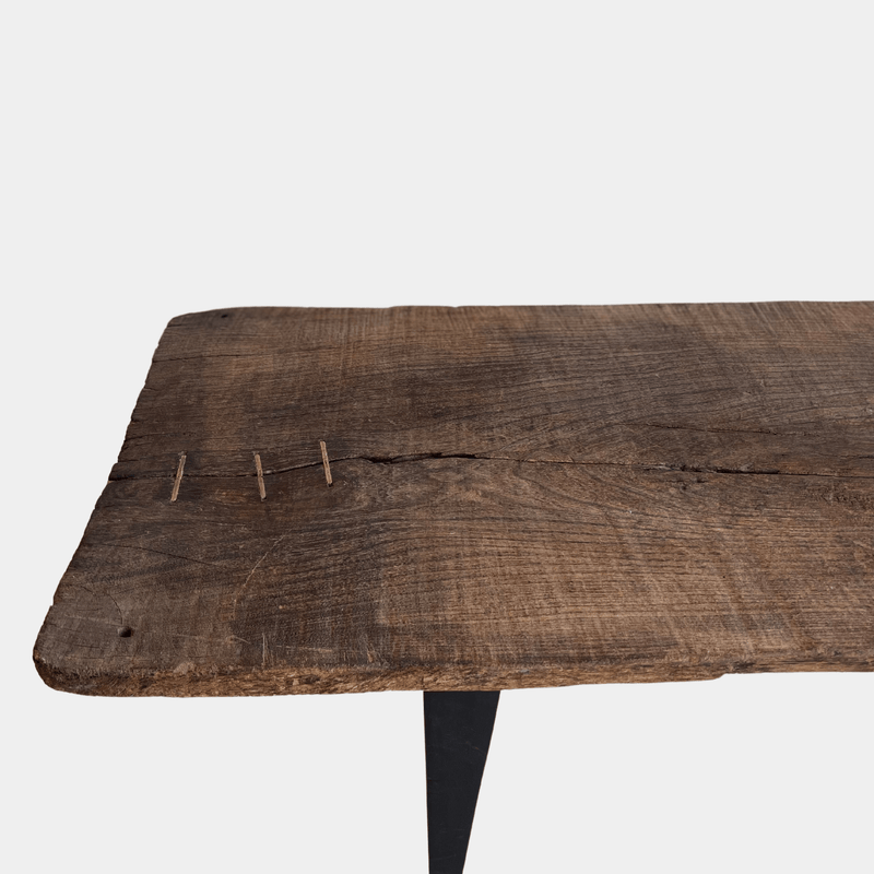 Antique Mesquite and Iron Coffee Table