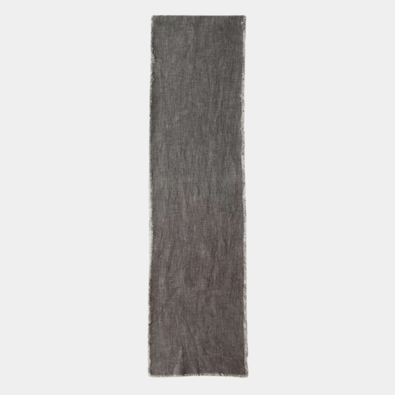 Frayed Edge Linen Table Runner