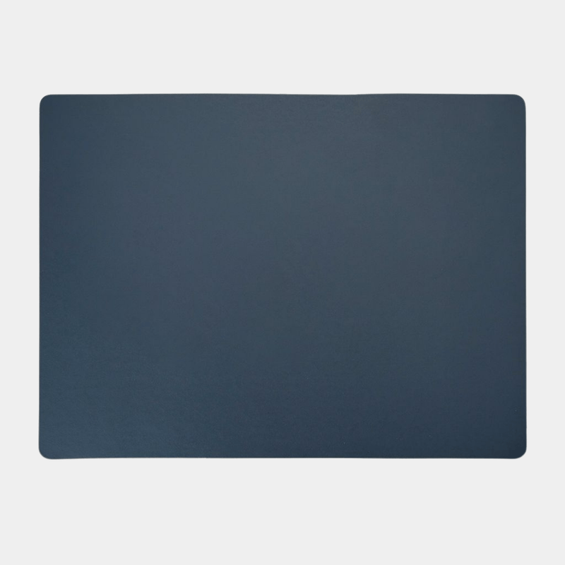 Recycled Leather Placemat Rectangle Graphite