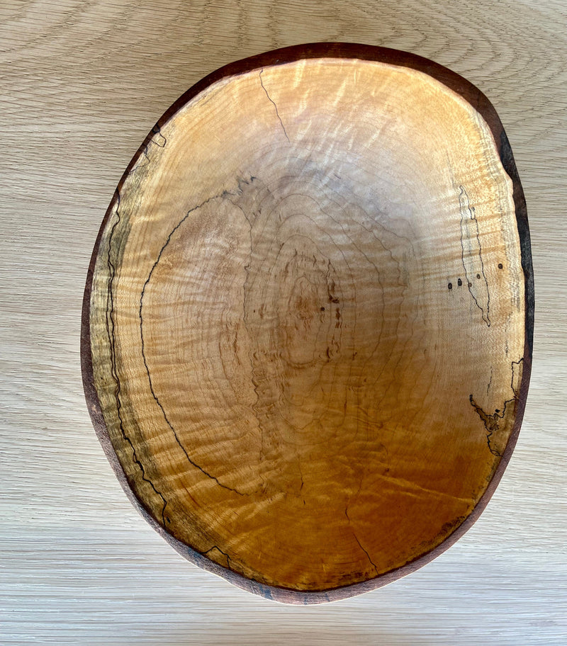 Spalted Maple Wooden Bowl
