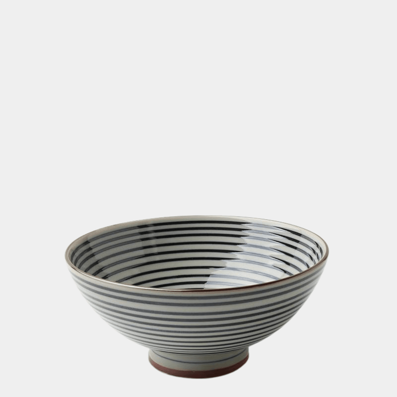 Handmade Ceramic Stripe Bowl