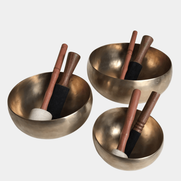 Brass Singing Bowl Set