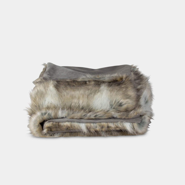 Faux Fox Fur Throw