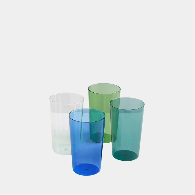 Winter Set of Four Drinking Glasses