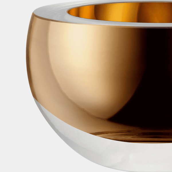 Solid Glass Bowl in Gold