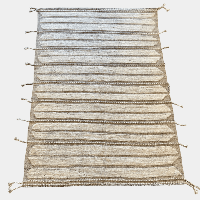 Kilim Stripe with Tassel Rug
