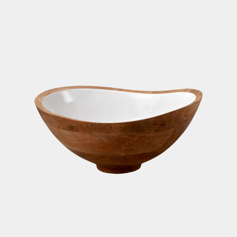 Enamel Serving Bowl in White