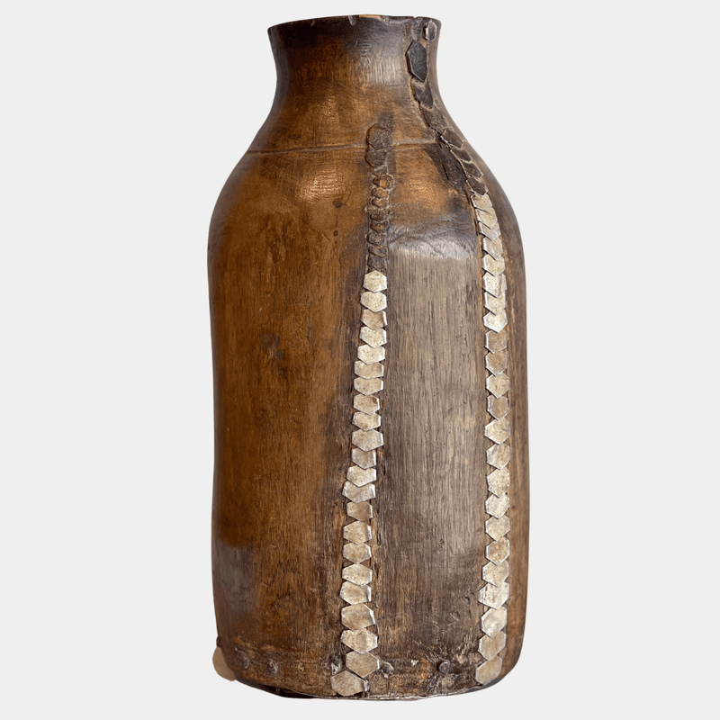 Vintage Wooden Decor Vessels