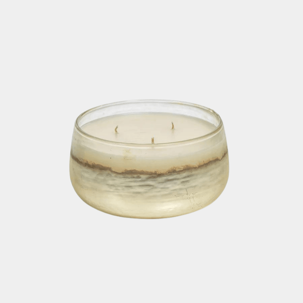 Holiday Metalic Gold Candle