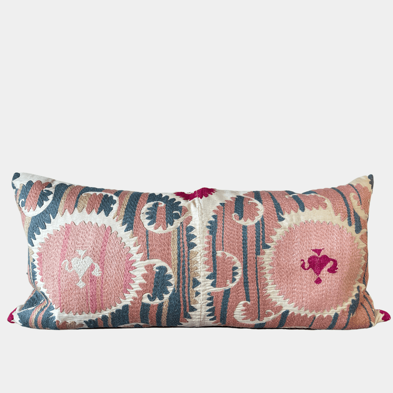Peachy Suzani Pillow