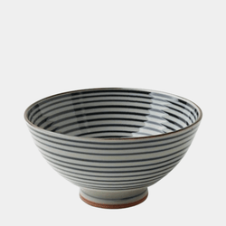 Handmade Ceramic Stripe Bowl