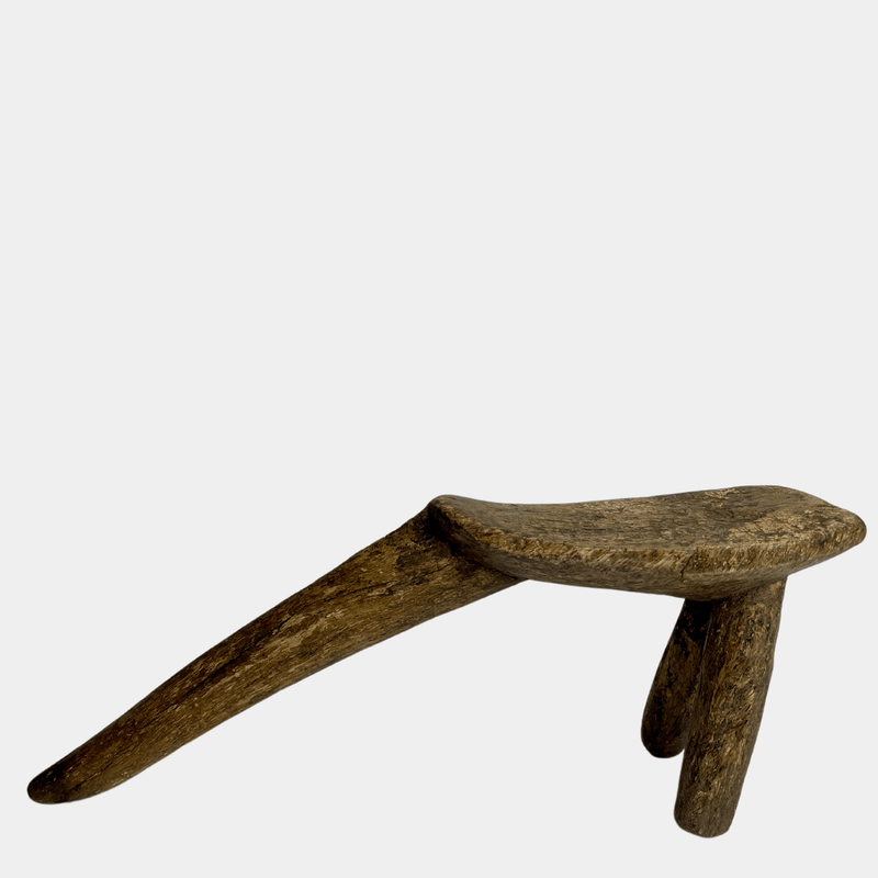 Vintage Wood Artifact in Dark Finish