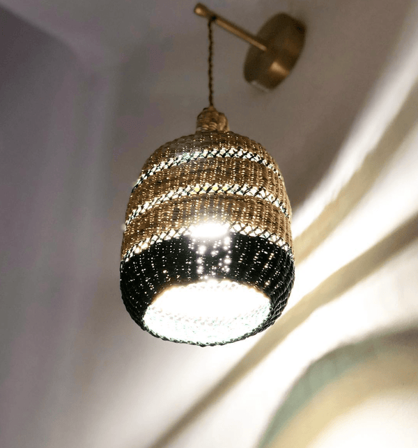 Hand Woven Lantern in Natural