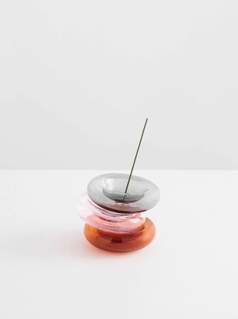 The Bubble Incense Holder in Amber