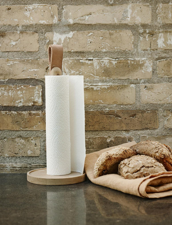 Paper Towel Holder in Oak