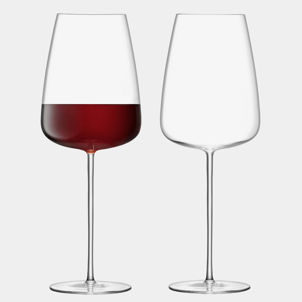 Pair of Red Wine Glasses